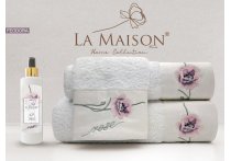 Подарочный набор полотенец La Maison с парфюмом - Feodora (Turkey), 3 штуки